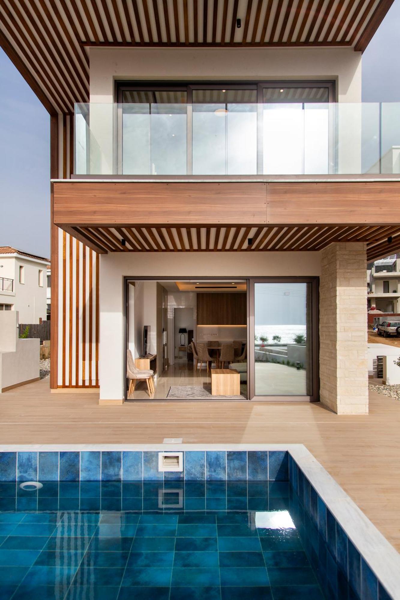 Santa Barbara Seafront Villas W Jacuzzi Pool Paphos Exterior photo